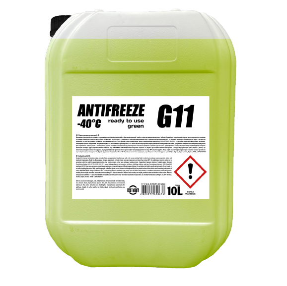 Охолоджувальна рідина VAMP G11, зелений , -40°С, 10л